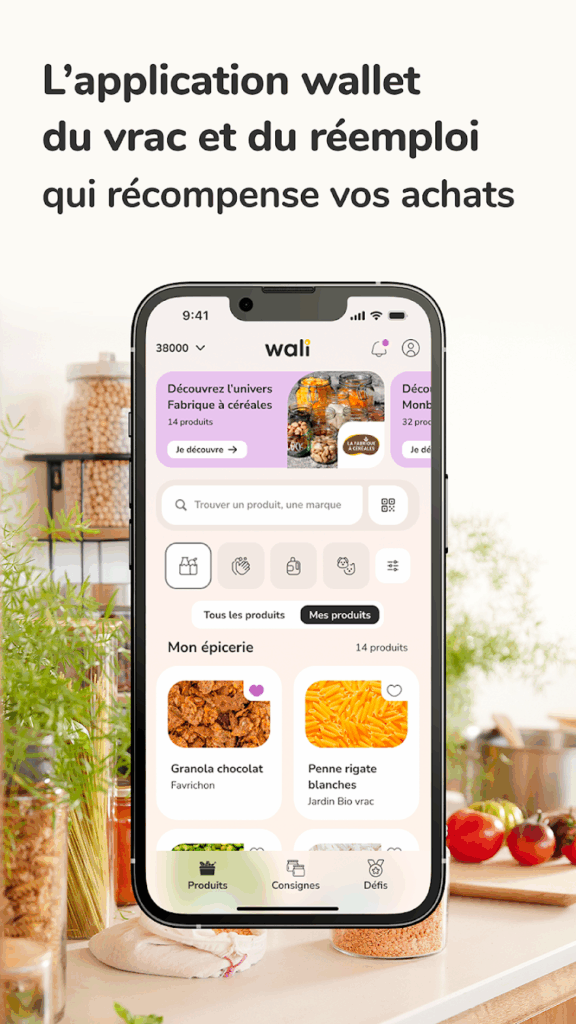 wali wallet application vrac et reemploi